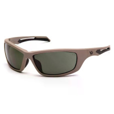 Окуляри Venture Gear Tactical Howitzer Tan (forest gray) Anti-Fog, чорно-зелені в пісочній оправі