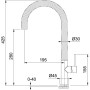 Змішувач Franke Maris Free by Dror 115.0543.294 нікель