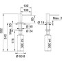 Дозатор мийного засобу Franke SD Active хром 119.0547.902