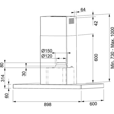 Витяжка Franke FCR 925 I BK XS LED0 325.0518.709