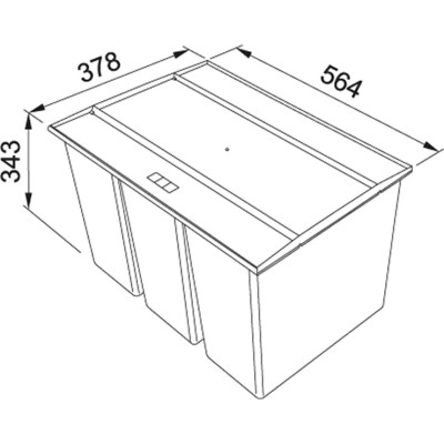 Сортування відходів Franke Easy Sort 600-3-0 (121.0494.192)