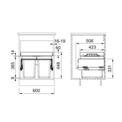 Сортування відходів Franke FX 60 26-11-11 121.0557.763