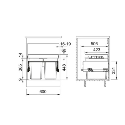 Сортування відходів Franke FX 60 26-26 121.0557.764