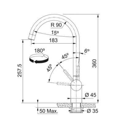 Змішувач Franke Leda Neo 115.0590.046