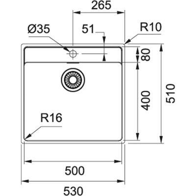 Мийка Franke MRX 210-50 TL 127.0598.750