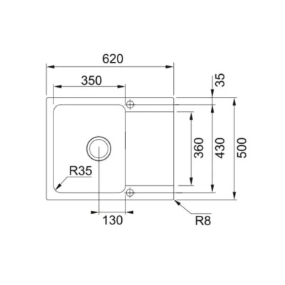 Мийка Franke OID 611-62 143.0671.750 бежевий