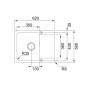 Мийка Franke OID 611-62 143.0671.750 бежевий