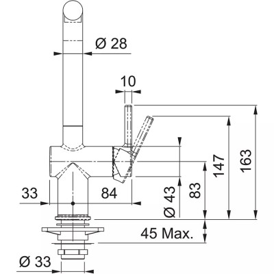 Змішувач Franke Active L 115.0653.374 сірий камінь