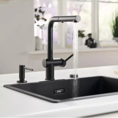 Змішувач Franke Active L 115.0653.385 сірий камінь