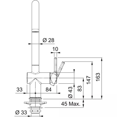 Змішувач Franke Active J 115.0653.398 чорний матовий