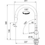 Змішувач Franke Active J 115.0653.404 чорний матовий