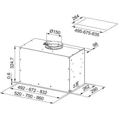 Витяжка Franke FBFP XS A52 305.0665.368