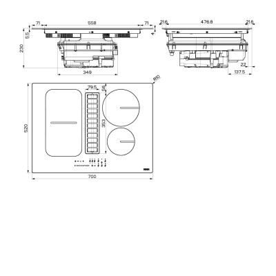 Варильна поверхня Franke FSM 709 HI LL KIT 340.0678.204