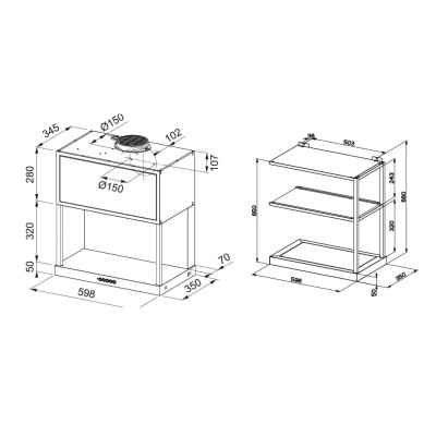 Витяжка Franke FMA MODULAR F120 BK MATT Right