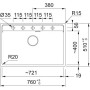 Мийка Franke MRG 610-72 TL 114.0720.004 чорний матовий