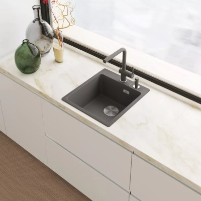 Змішувач Franke Active L 115.0721.463 сірий сланець