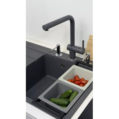 Змішувач Franke Active L 115.0721.463 сірий сланець