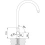 Змішувач Franke Lina Clear Water 160.0702.681 чорний