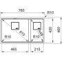 Мийка Franke KNG 120 Black Edition 125.0732.285