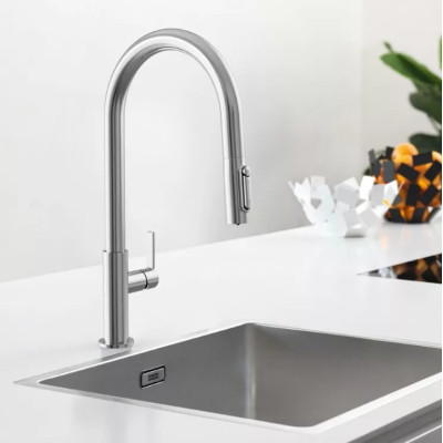 Змішувач Franke Maris Slim J Clear Water 120.0730.870 хром