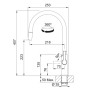 Змішувач Franke Maris Slim J 115.0728.389 чорний матовий