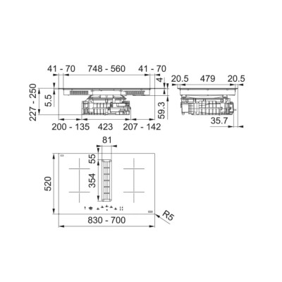 Варильна поверхня Franke Maris 2Gether FMA 8372 4RC HI 340.0731.878