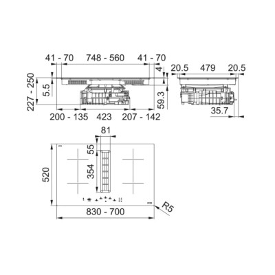 Варильна поверхня Franke Maris 2Gether FMA 8372 4RC R HI 340.0731.879