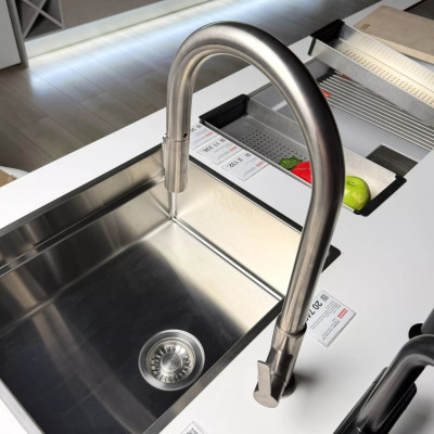 Змішувач Franke Maris Slim J Clear Water 120.0736.604 сталь