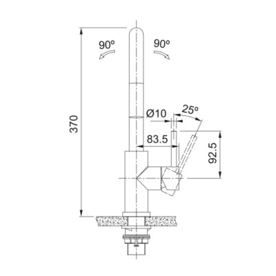 Змішувач Franke Smart Glenda J 115.0747.474