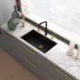 Змішувач Franke Maris Stripes U 115.0747.676 Matte Black/Gold