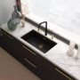Змішувач Franke Maris Stripes U 115.0747.676 Matte Black/Gold