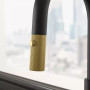 Змішувач Franke Maris Stripes J 115.0747.673 Matte Black/Gold