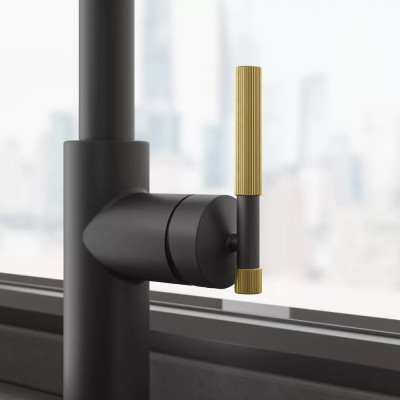 Змішувач Franke Maris Stripes J 115.0747.673 Matte Black/Gold