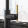 Змішувач Franke Maris Stripes J 115.0747.673 Matte Black/Gold