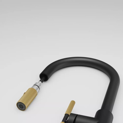 Змішувач Franke Maris Stripes J 115.0747.673 Matte Black/Gold
