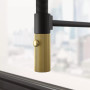 Змішувач Franke Maris Stripes Semi Pro 115.0747.679 Matte Black/Gold