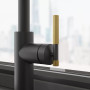 Змішувач Franke Maris Stripes Semi Pro 115.0747.679 Matte Black/Gold