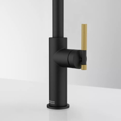 Змішувач Franke Maris Stripes Semi Pro 115.0747.679 Matte Black/Gold