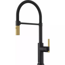 Змішувач Franke Maris Stripes Semi Pro 115.0747.679 Matte Black/Gold