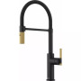 Змішувач Franke Maris Stripes Semi Pro 115.0747.679 Matte Black/Gold
