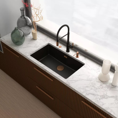 Змішувач Franke Maris Stripes Semi Pro 115.0747.680 Matte Black/Copper