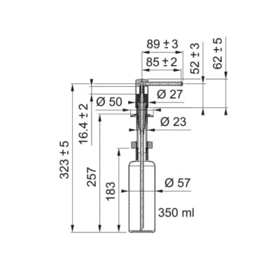 Дозатор мийного засобу Franke Comfort 112.0753.277 чорний матовий