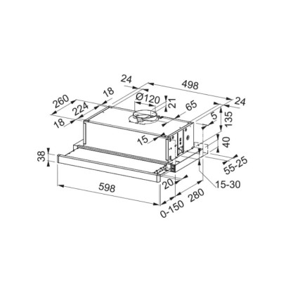 Витяжка Franke Smart FSM 601 BK/GL / 2 315.0737.227 чорний/скло