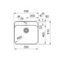 Мийка Комплект 127.0763.946 SRX 210-50 TL нержавіюча сталь + SLIM 50