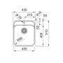 Мийка Комплект 127.0763.947 SRX 210-40 TL нержавіюча сталь + SLIM 50