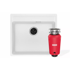Мийка Комплект MRG 610-52 TL 114.0763.938 білий + SLIM 50