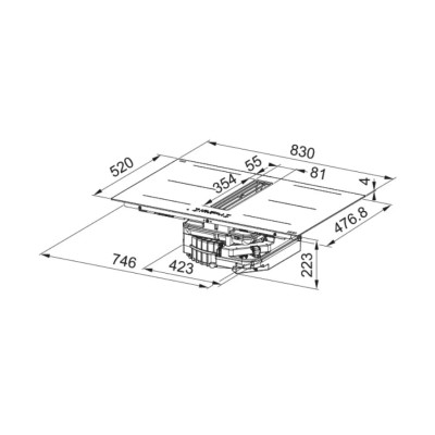 Варильна поверхня Franke FMA 8352 HI Maris 2Gether Midnight 340.0731.876