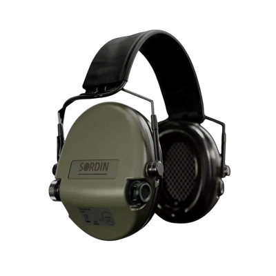 Активні навушники для стрільби Sordin Supreme Mil AUX Slim Headband Green 74308-06-S