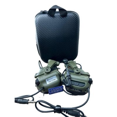 Активні захисні навушники Earmor M32X MARK3 Dual (FG) Olive Mil-Std