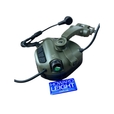 Активні захисні навушники Earmor M32X MARK3 Dual (FG) Olive Mil-Std